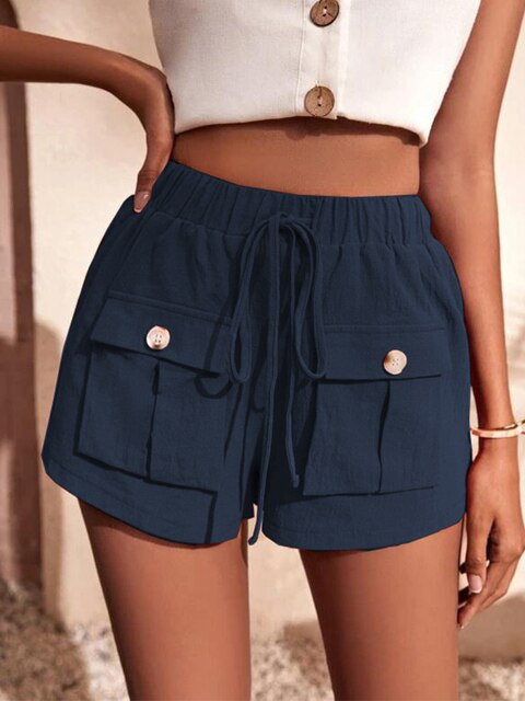 Pantalón Corto Deportivo con Cintura Elástica