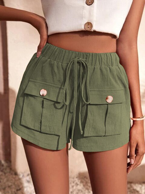 Pantalón Corto Deportivo con Cintura Elástica
