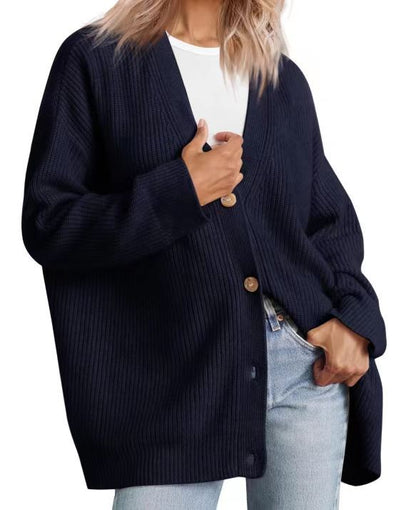 Cárdigan mujer grande y cómodo con estampado geométrico