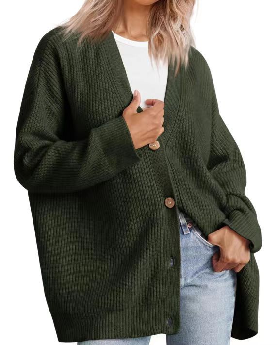 Cárdigan mujer grande y cómodo con estampado geométrico