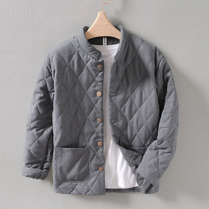 Chaqueta Acolchada Cuello Alto Abultada Hombre