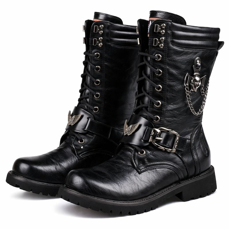 Botas Hombre Cuero Robusto Tobillo