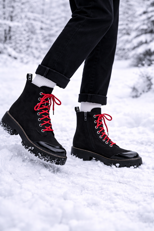 Botas Mujer Cuero Caña Media Planas - Vestiria