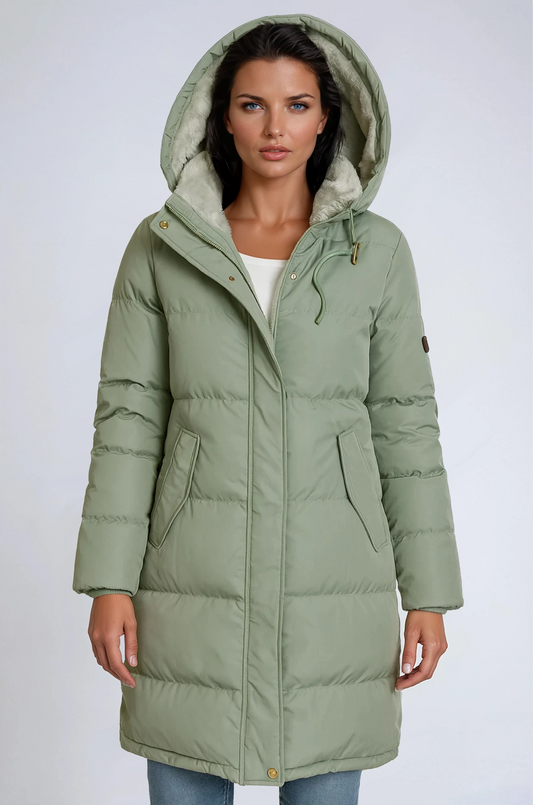Chaquetón Invierno Mujer Forro Polar y Capucha - Vestiria