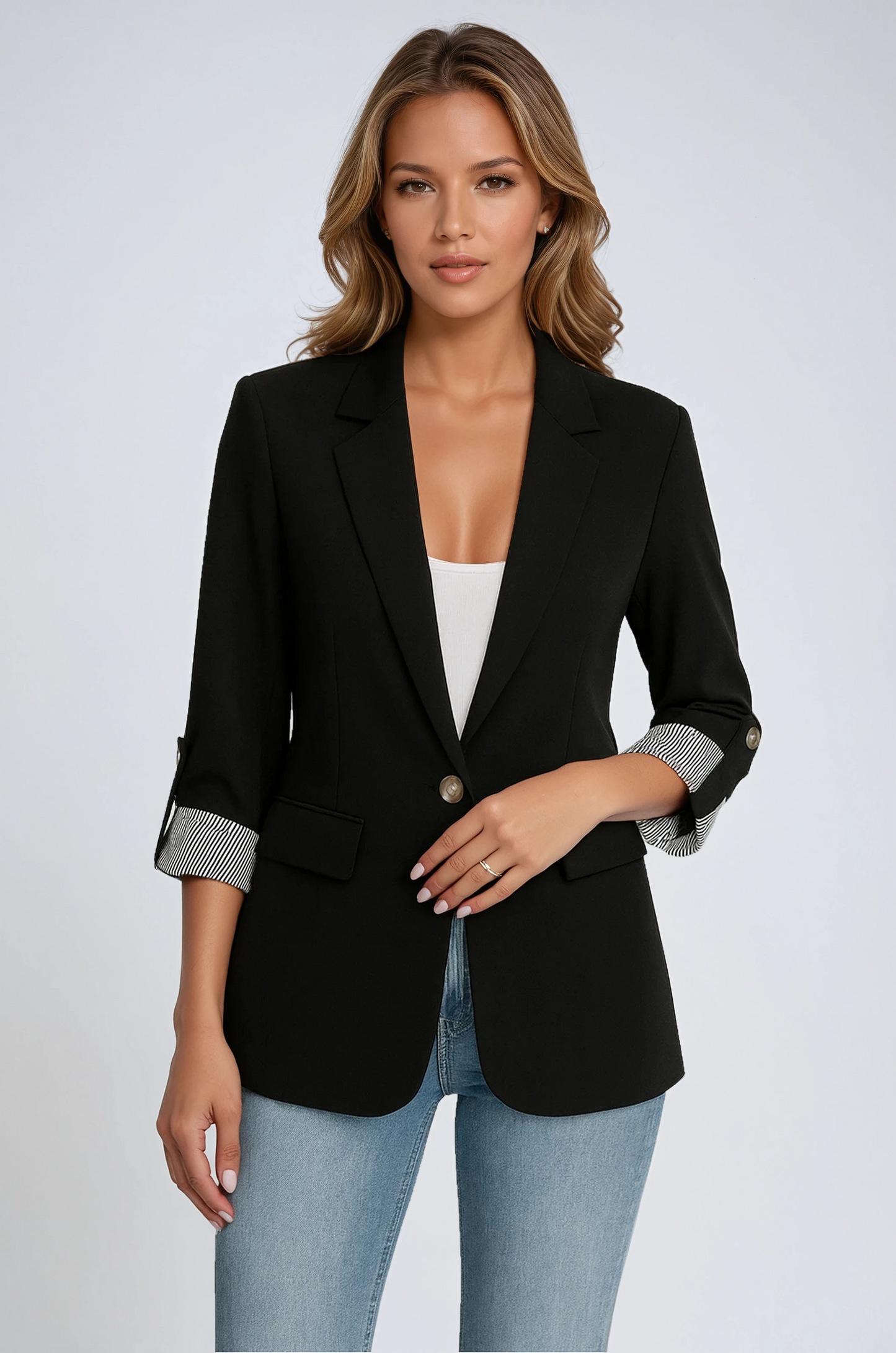 Chaquetilla Mujer Elegante Corte Clásico - Vestiria