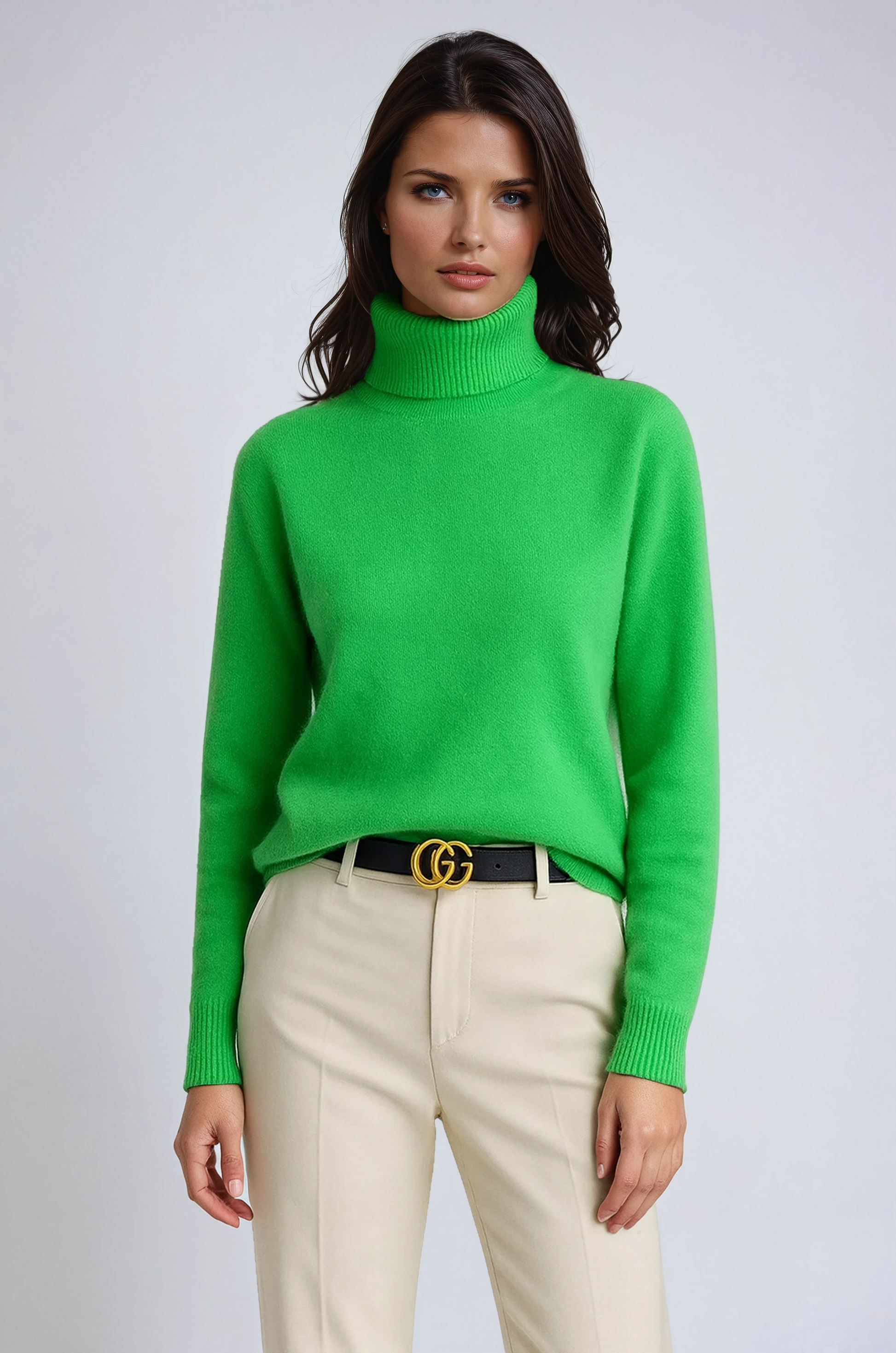 Sudadera Mujer Punto Grueso Cuello Alto - Vestiria