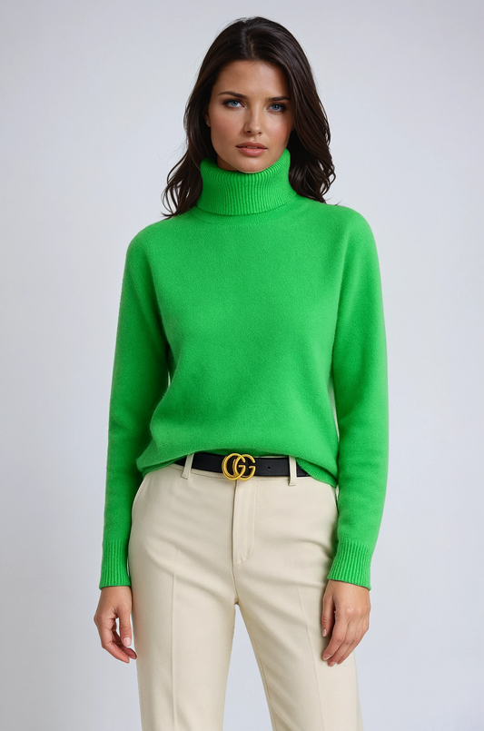 Sudadera Mujer Punto Grueso Cuello Alto - Vestiria