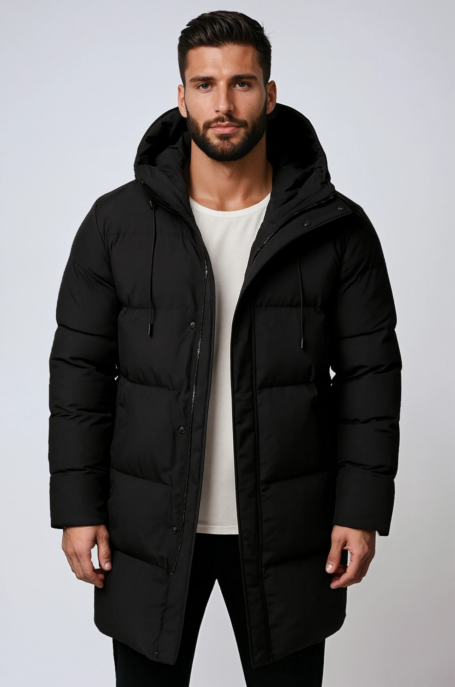 Chaquetón Invierno Hombre Capucha Abrigado - Vestiria
