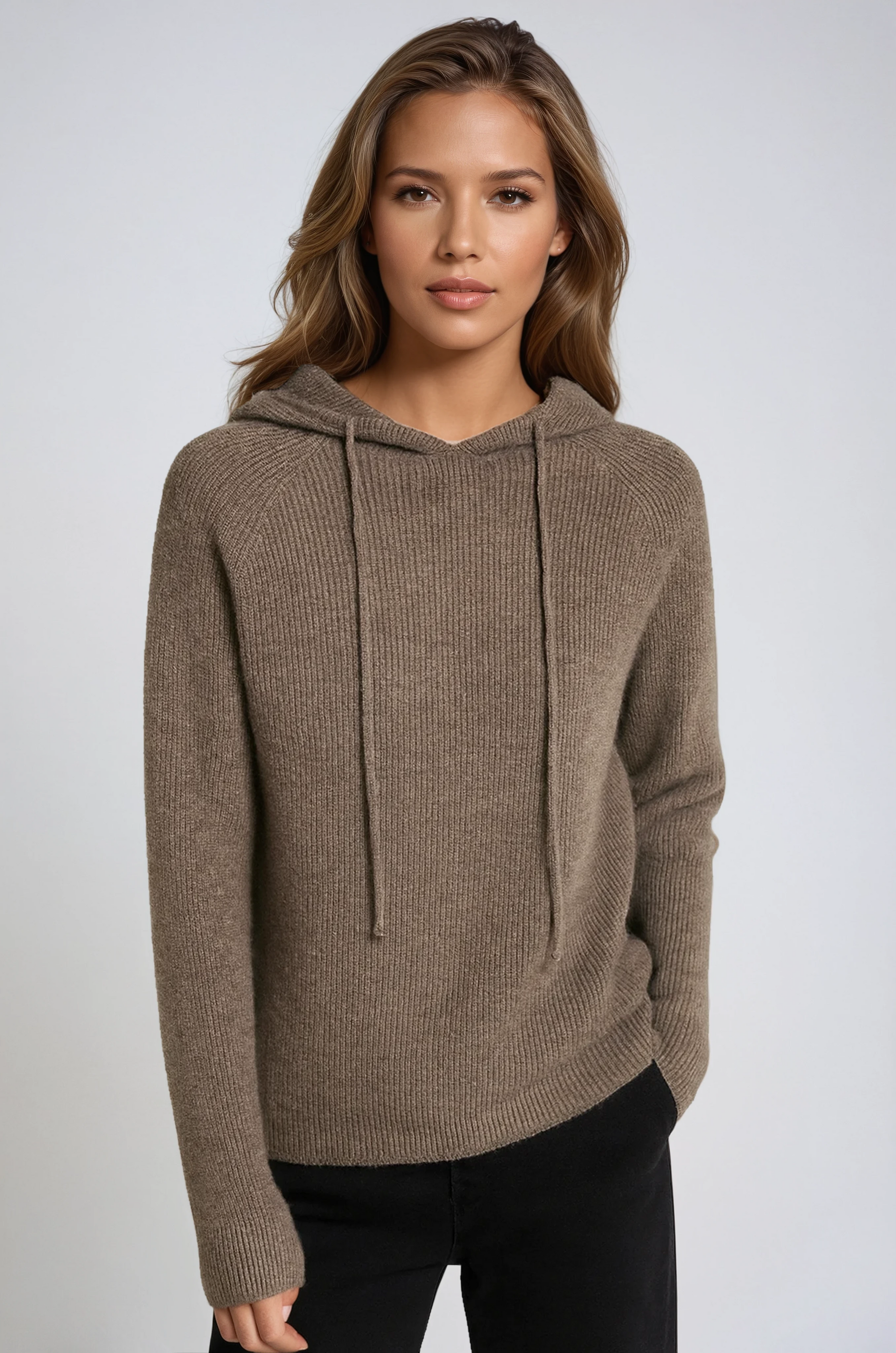 Sudadera Mujer Lana Acogedora con Capucha - Vestiria
