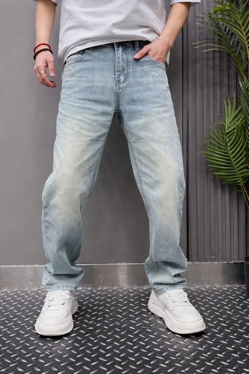 Pantalones rectos ajustados Hombre