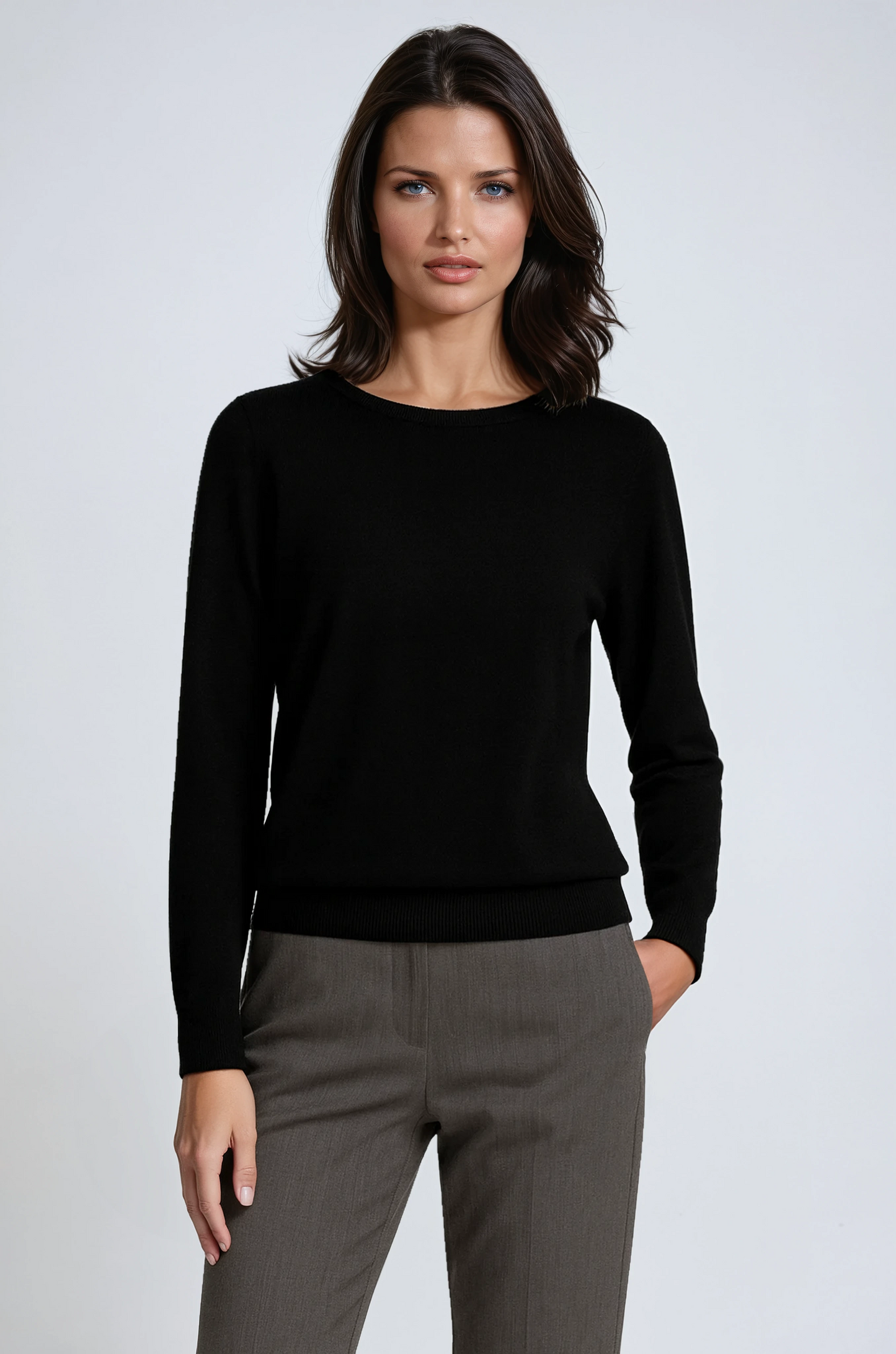 Sudadera Mujer Manga Larga Cuello Redondo