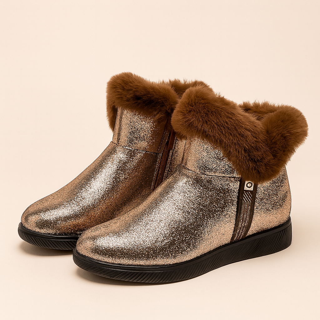 Botas Mujer Invierno Brillantes Glitter