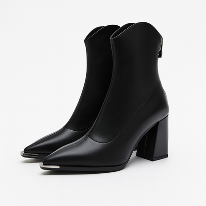 Botines Mujer Tacón Bloque Primavera Elegantes
