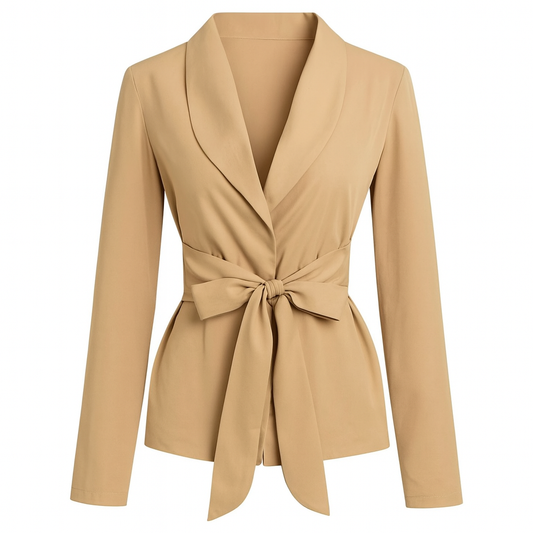Chaquetilla Mujer Cinturón Delantero Estilo Collie - Vestiria