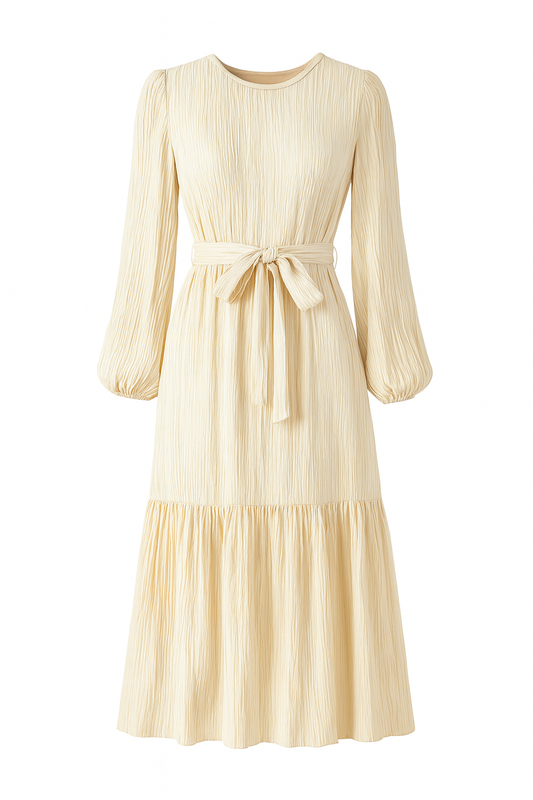 Vestido Plisado Elegante Mujer - Vestiria