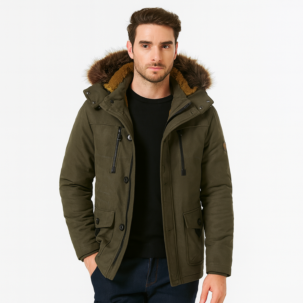 Chaquetón Acolchado Hombre con Capucha - Vestiria