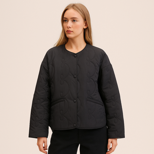 Chaqueta acolchada lazos cálida mujer - Vestiria