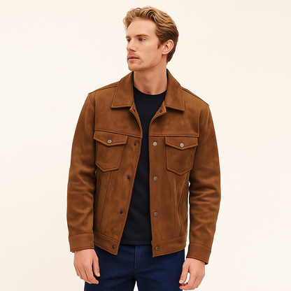 Chaqueta Hombre Piel Sintética Elegante - Vestiria