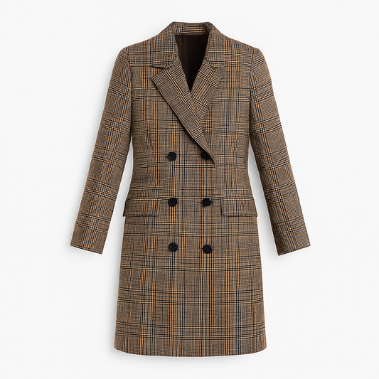 Chaquetón cuadriculado Mujer Invierno - Vestiria