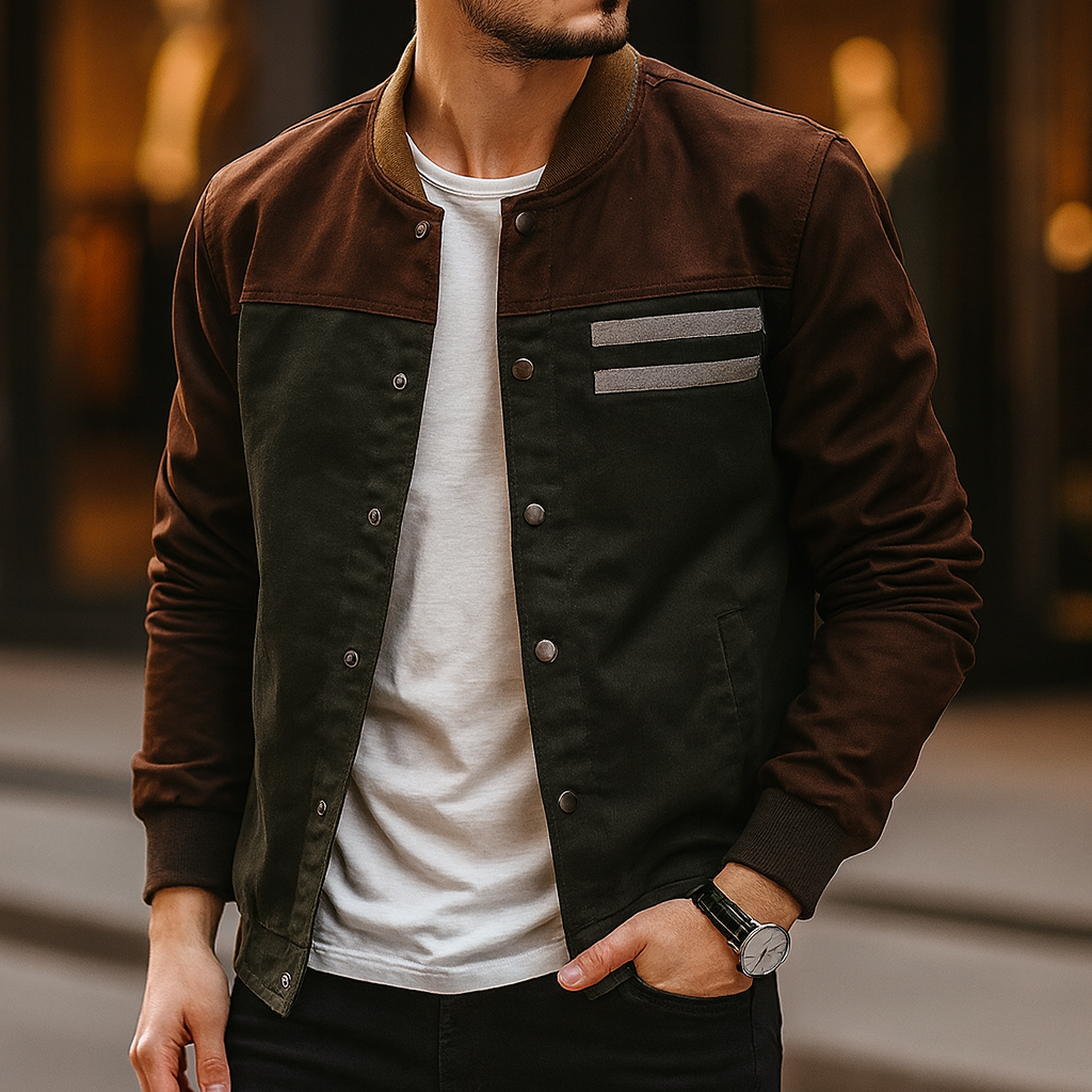 Chaqueta Hombre Deportiva Bicolor - Vestiria