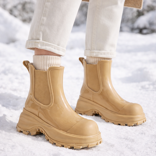 Botas Impermeables Mujer Suela Gruesa - Vestiria