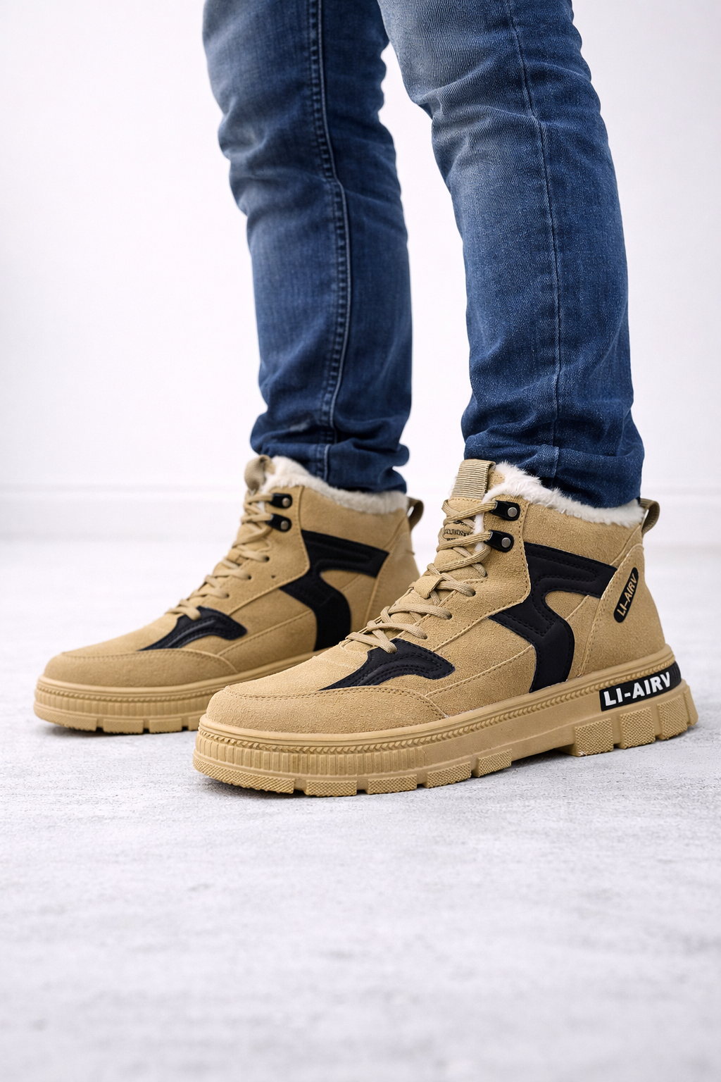 Botas Hombre Invierno Aisladas Tobillo Alto - Vestiria