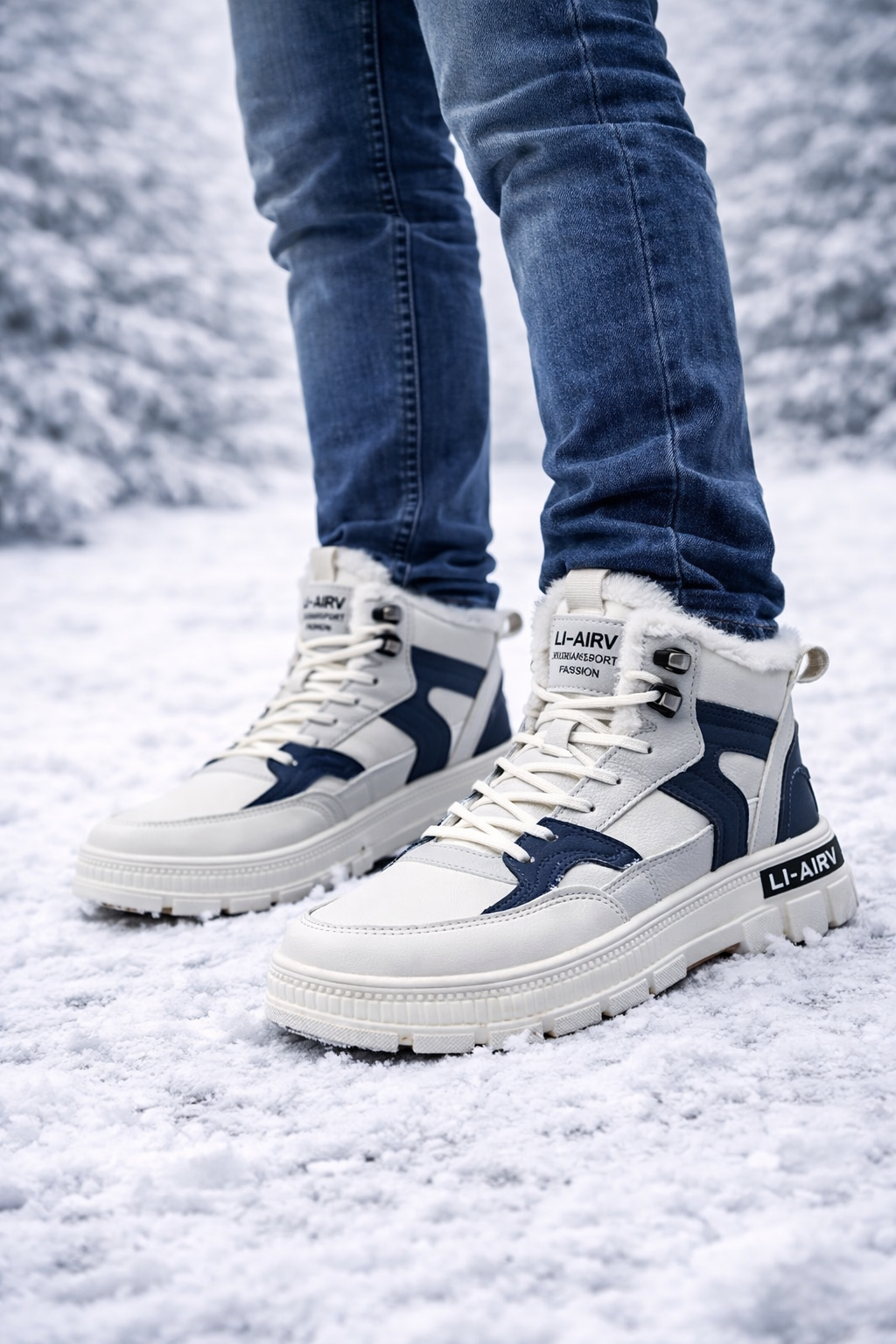 Botas Hombre Invierno Aisladas Tobillo Alto
