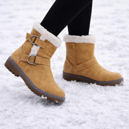 Botas Invierno Mujer Cortas con Hebilla - Vestiria