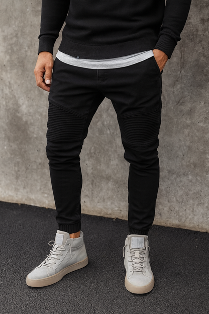 Pantalones Hombre Estilo Motero Ajustados