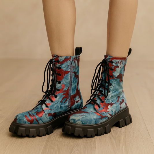 Botas Militares Mujer Estilo Urbano - Vestiria