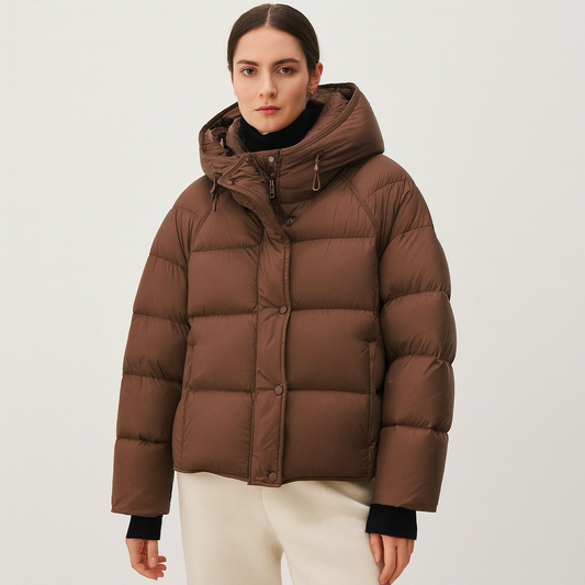 Chaqueta abrigadora mujer corte ajustado - Vestiria