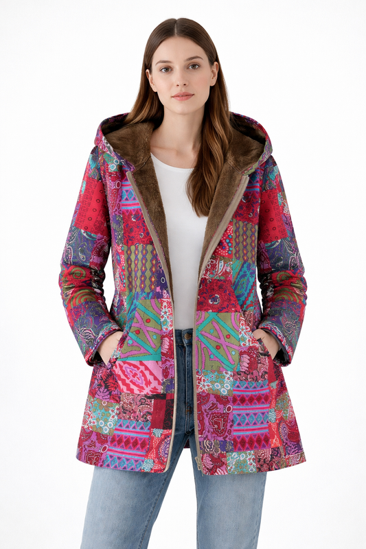 Chaquetón Mujer Estampado Cálido Invierno - Vestiria