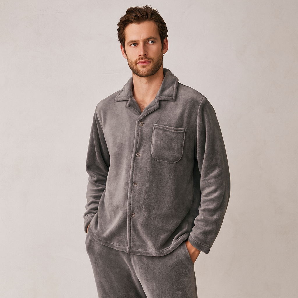 Pijama Hombre Suave Polar Leandro - Vestiria