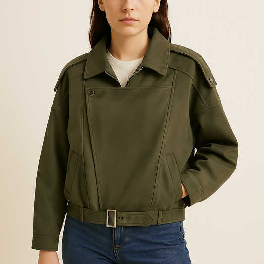 Chaqueta Mujer Estilo Vintage Corte Ajustado - Vestiria