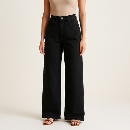 Pantalones Mujer Cintura Alta Anchos - Vestiria