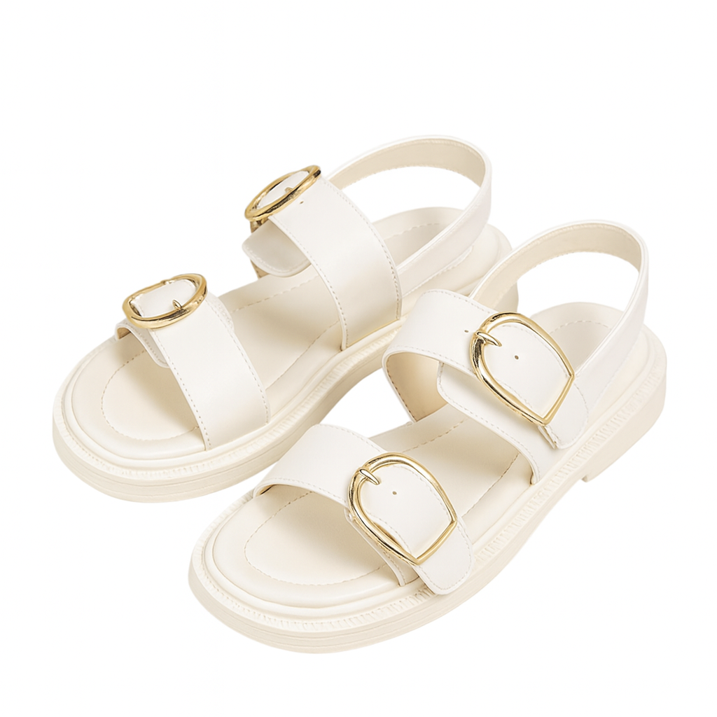 Sandalias Mujer con Hebilla Brillante - Vestiria