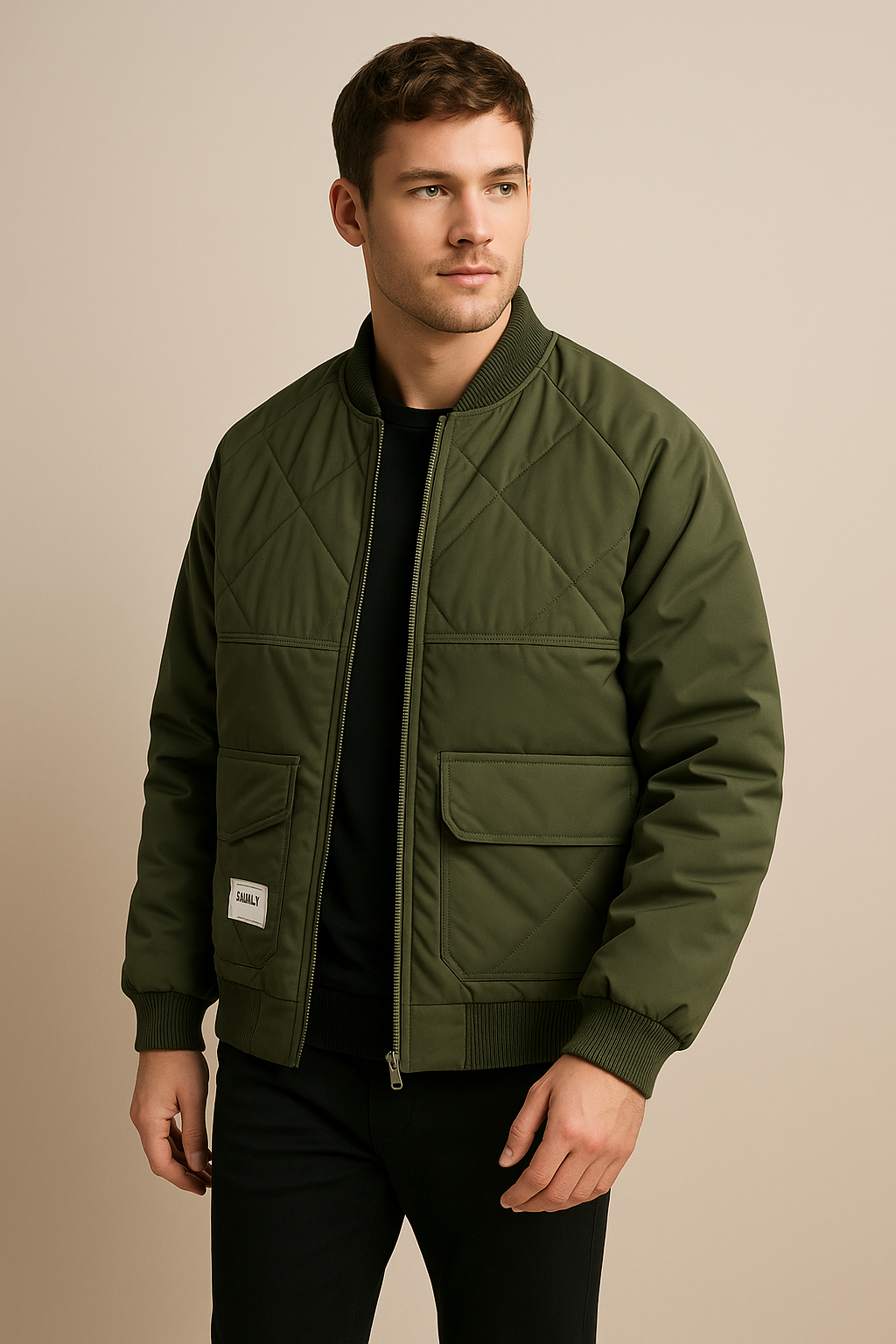 Chaqueta Hombre Acolchada Estilo Streetwear - Vestiria