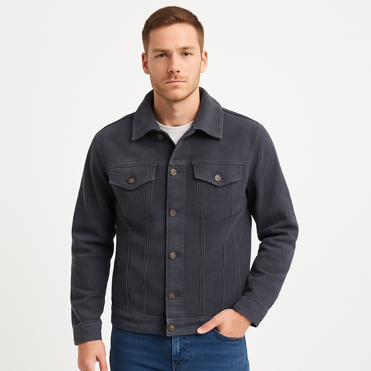 Chaqueta de cuero estilo clásico hombre - Vestiria