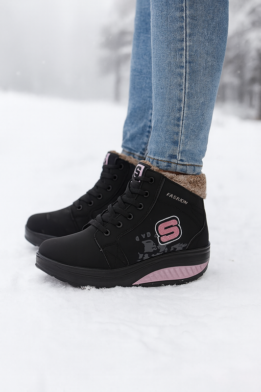 Botas Mujer Interior Peludo con Tacón Alto - Vestiria