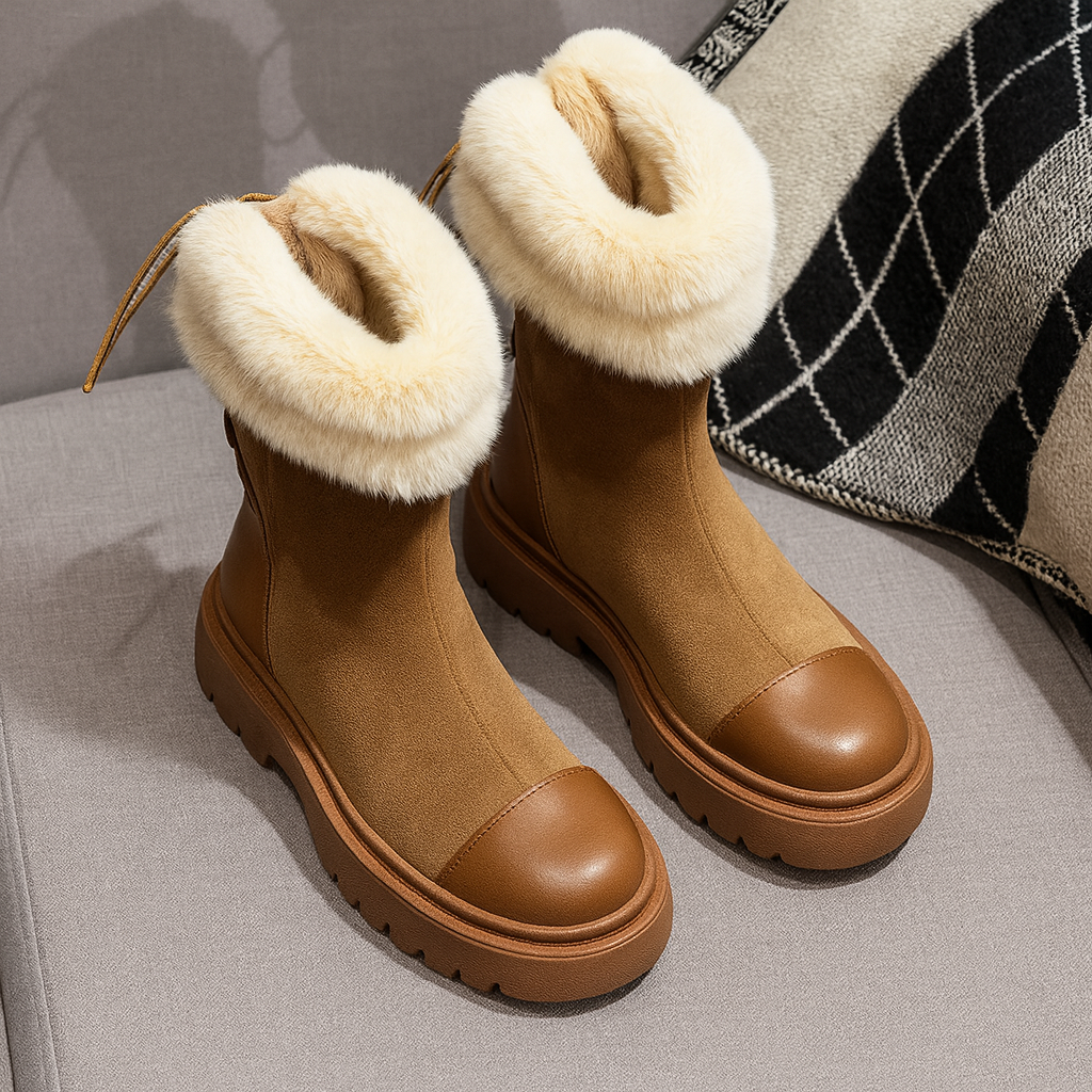 Botas Mujer Invierno Piel Sintética Suave - Vestiria
