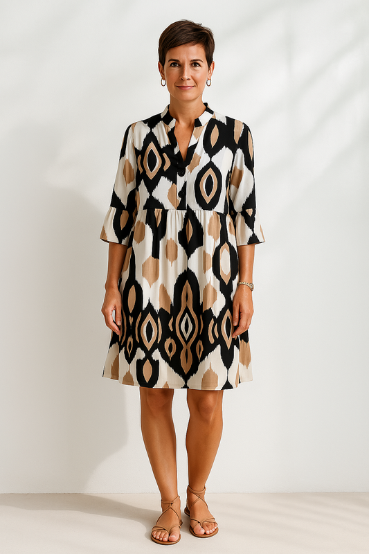 Vestido Estampado Verano Mujer Elegante - Vestiria