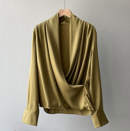 Blusa Satinada Mujer Elegante