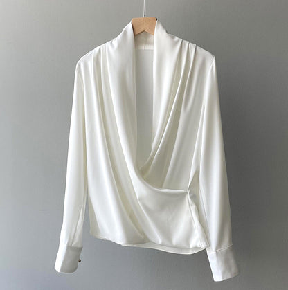 Blusa Satinada Mujer Elegante