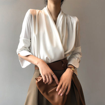 Blusa Satinada Mujer Elegante - Vestiria