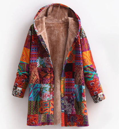 Chaqueta polar mujer colorida y divertida