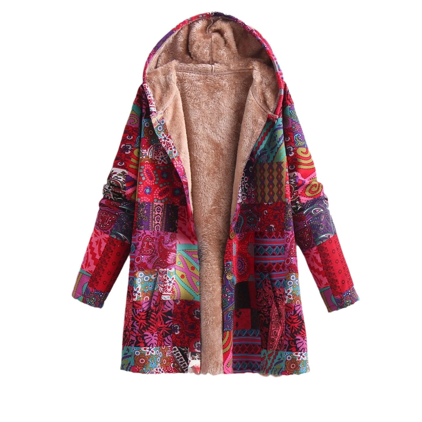 Chaqueta polar mujer colorida y divertida