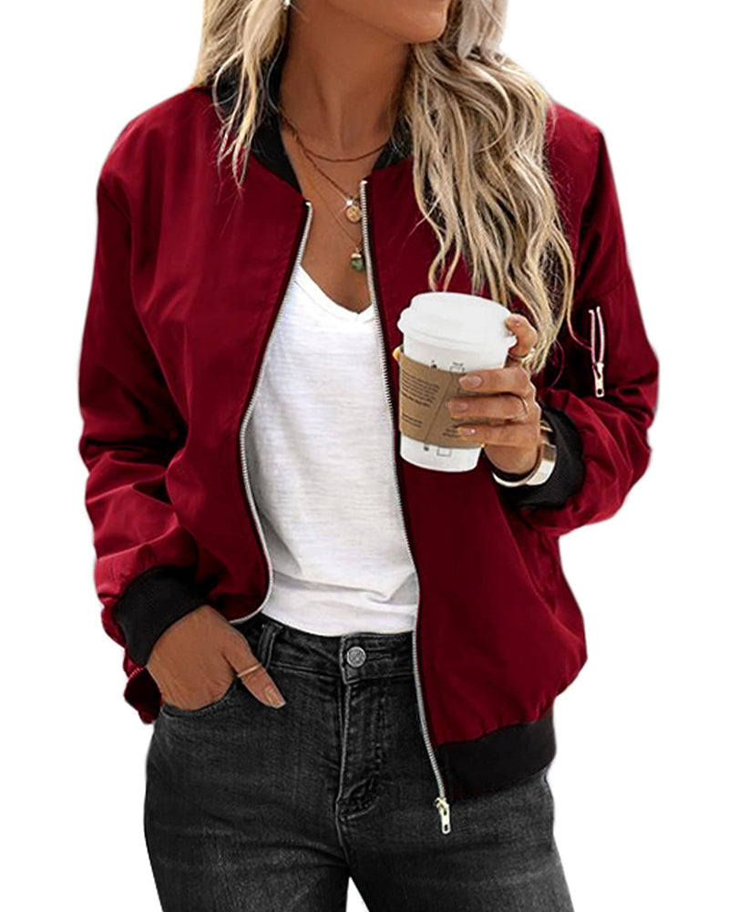 Chaquetilla Deportiva Mujer Cremallera Clásica