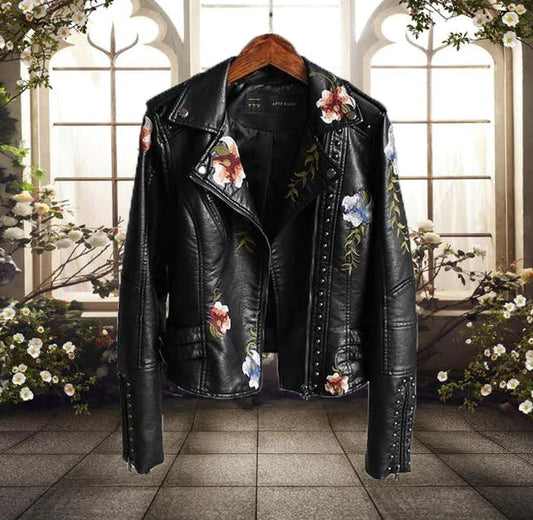 Chaqueta mujer estampado flor moderna y chic - Vestiria