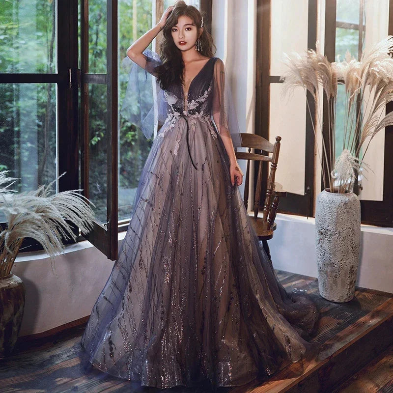 Vestido de Noche Elegante Fiesta