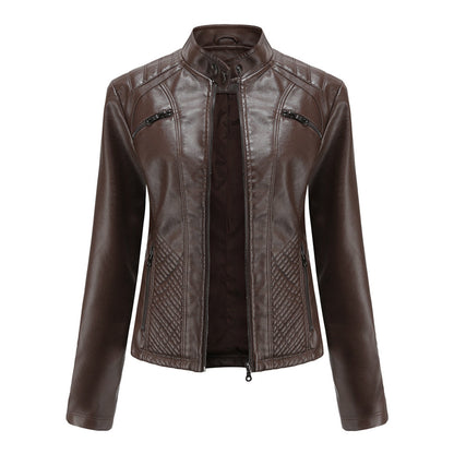 Chaqueta Cuero Mujer Estilo Rebelde